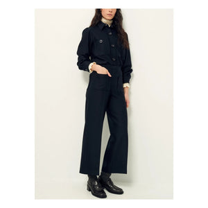 Sessùn – Hose aus recycelter Alberwool-Faser | Schwarz