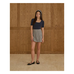 Rylee + Cru - Scallop T-Shirt | Marineblau