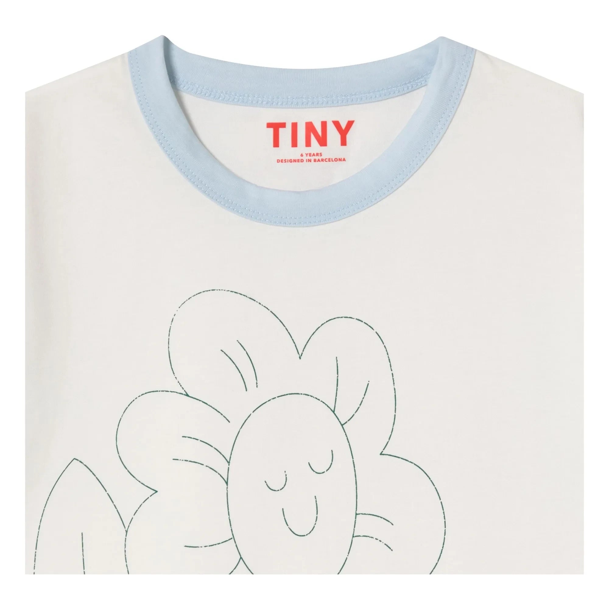 Tinycottons - Camiseta Fleur Coton Bio | Blanco