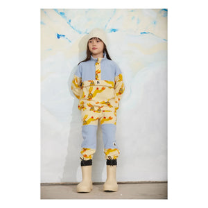 Mini Rodini - Zip-Sweatshirt Hasen Recycelte Faser | Gelb