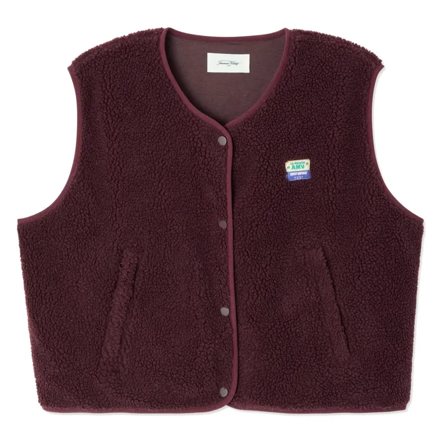 American Vintage - Chaleco Hoktown sin mangas | Borgoña