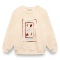 birinit - Magic Day organik pamuklu sweatshirt | Ivory