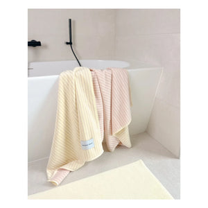 Maison Deux - Striped beach towel | Yellow