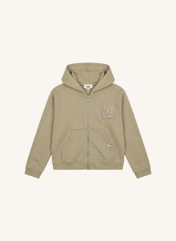 Hundred Pieces - Blush "Believe" Sudadera con Capucha | Beige