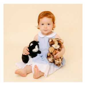 La Pelucherie - Gustave kedi peluş 25 cm | Noir/Blanc