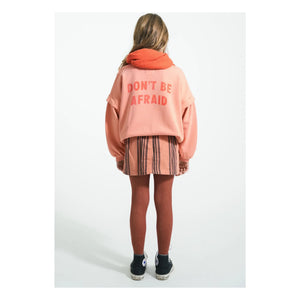 Piupiuchick - Hey Jude organik pamuklu volanlı sweatshirt | Mercan