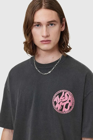 Camiseta de algodón AllSaints DISTORTION