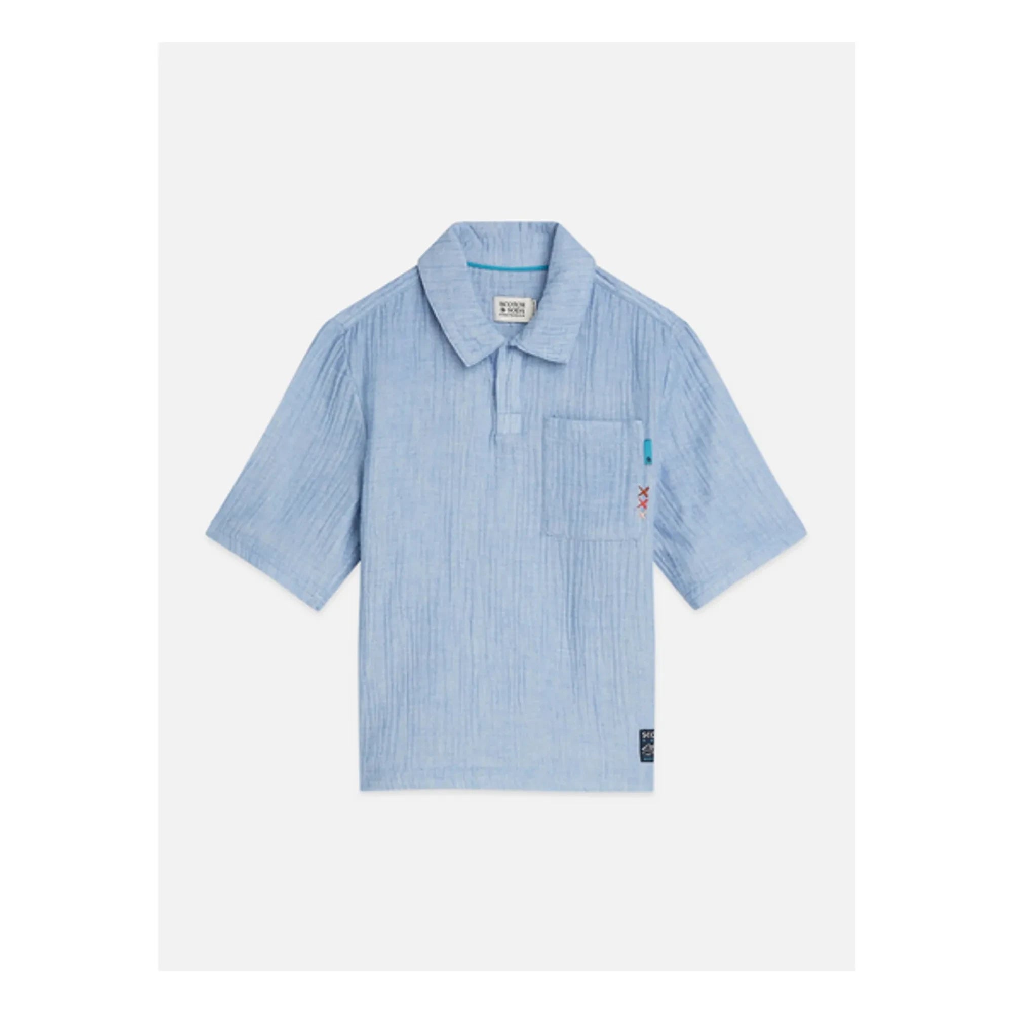 Scotch & Soda - Polo Chambray Gömlek | Açık Mavi