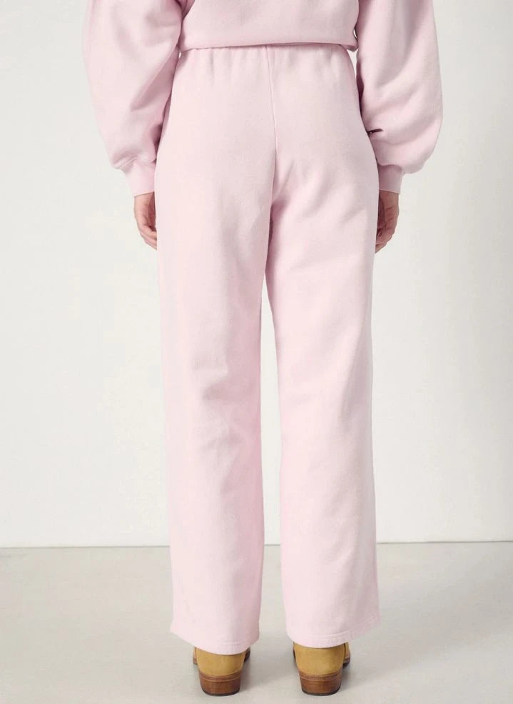 American Vintage - Pantalones Jogger Plizzy de Algodón | Rosa Claro