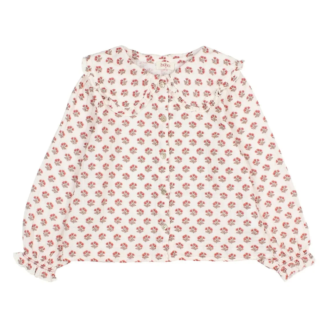 Búho - Bluz Col Claudine Chic Fleurie | Ekru