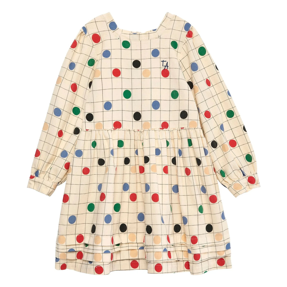 True Artist - Vestido de algodón orgánico Circles | Beige