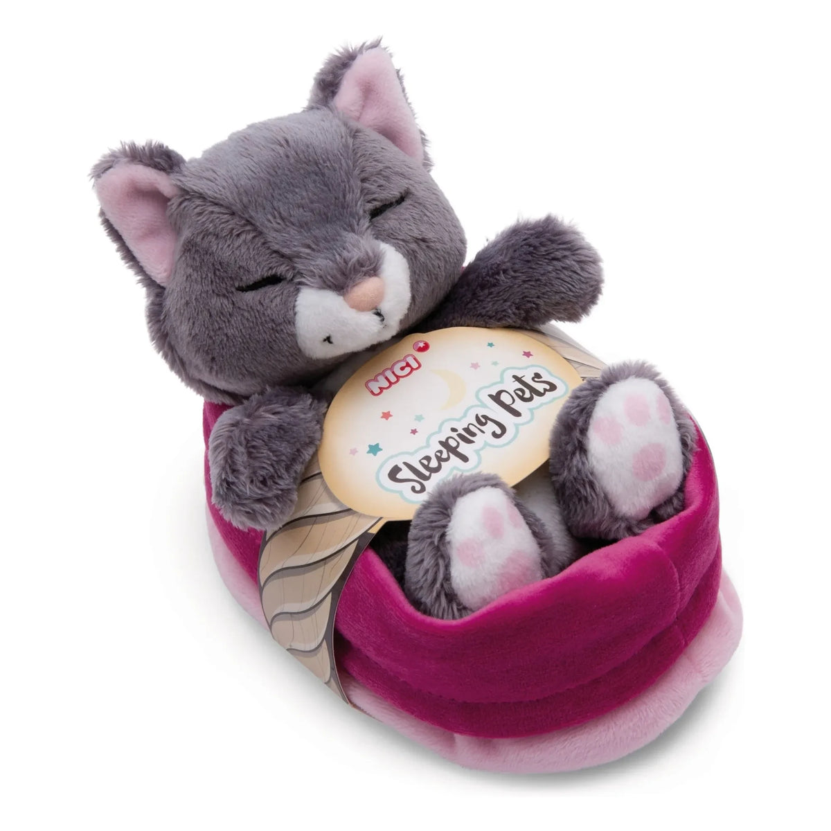Nici - Cuddly Toy Cat - Sleeping Pet | Gray