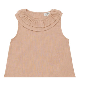 Donsje - Vestido Michelle de Lino | Rosa Claro