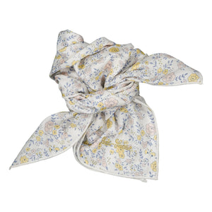 Louis Louise - Schal mit Blumenmuster | Weiß