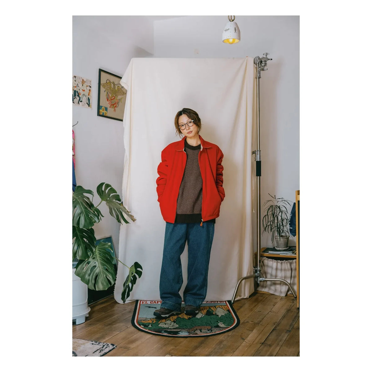 Chaqueta Bomber Kappy - Polar | Roja