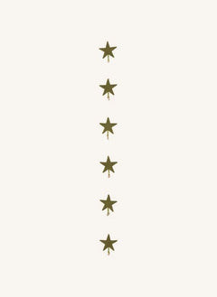 Muskhane - Keçe "Shooting Stars" Garland | Moss Green