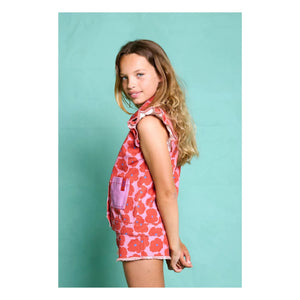 Favorite People - Chaleco sin mangas con estampado floral Napoli | Rojo