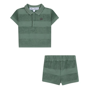 Tartine et Chocolat - Conjunto de polo, pantalón corto y toalla | Caqui