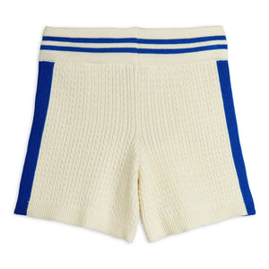 Mini Rodini - Organik pamuklu örme şort | Ecru