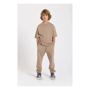 Smallable Kid - Rush Organic Cotton Jogger | Taupe Brown