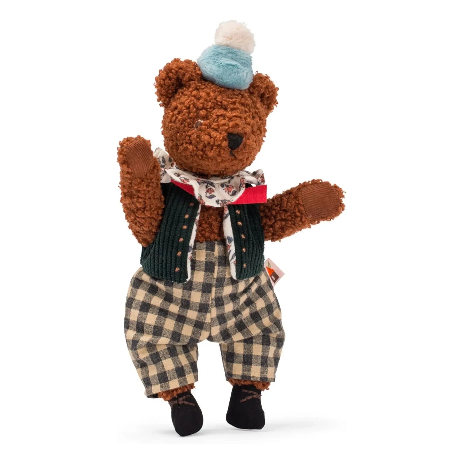 Moulin Roty - Papa Big Bear Plush Toy with Box | Brown