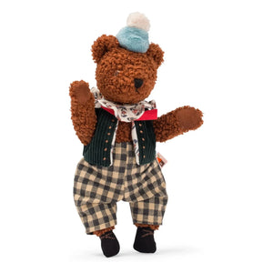 Moulin Roty - Papa Big Bear Plush Toy with Box | Brown