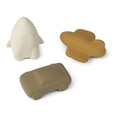 Liewood - Juguetes Jacob de caucho natural - Juego de 3