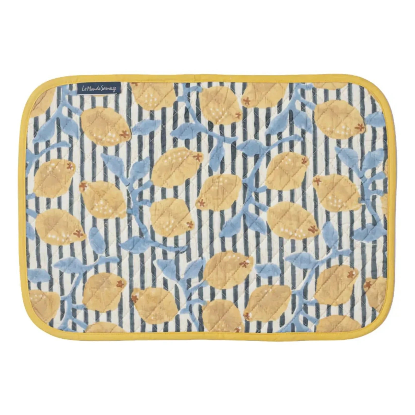 Le Monde Sauvage - Sicily Wendbare Tischsets - 4er Set | Gelb