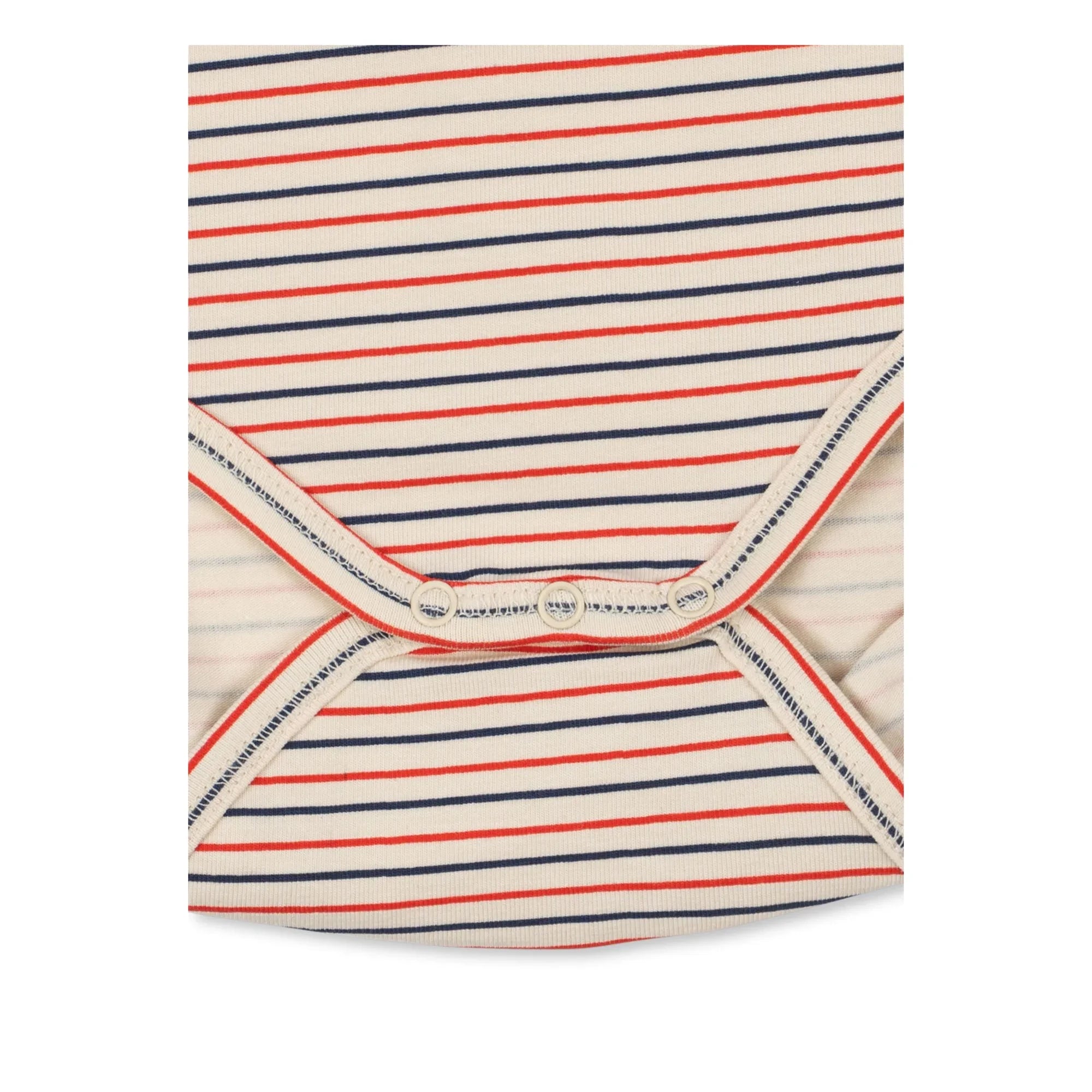 Konges Sløjd - Striped Organic Cotton Bodysuit | Red