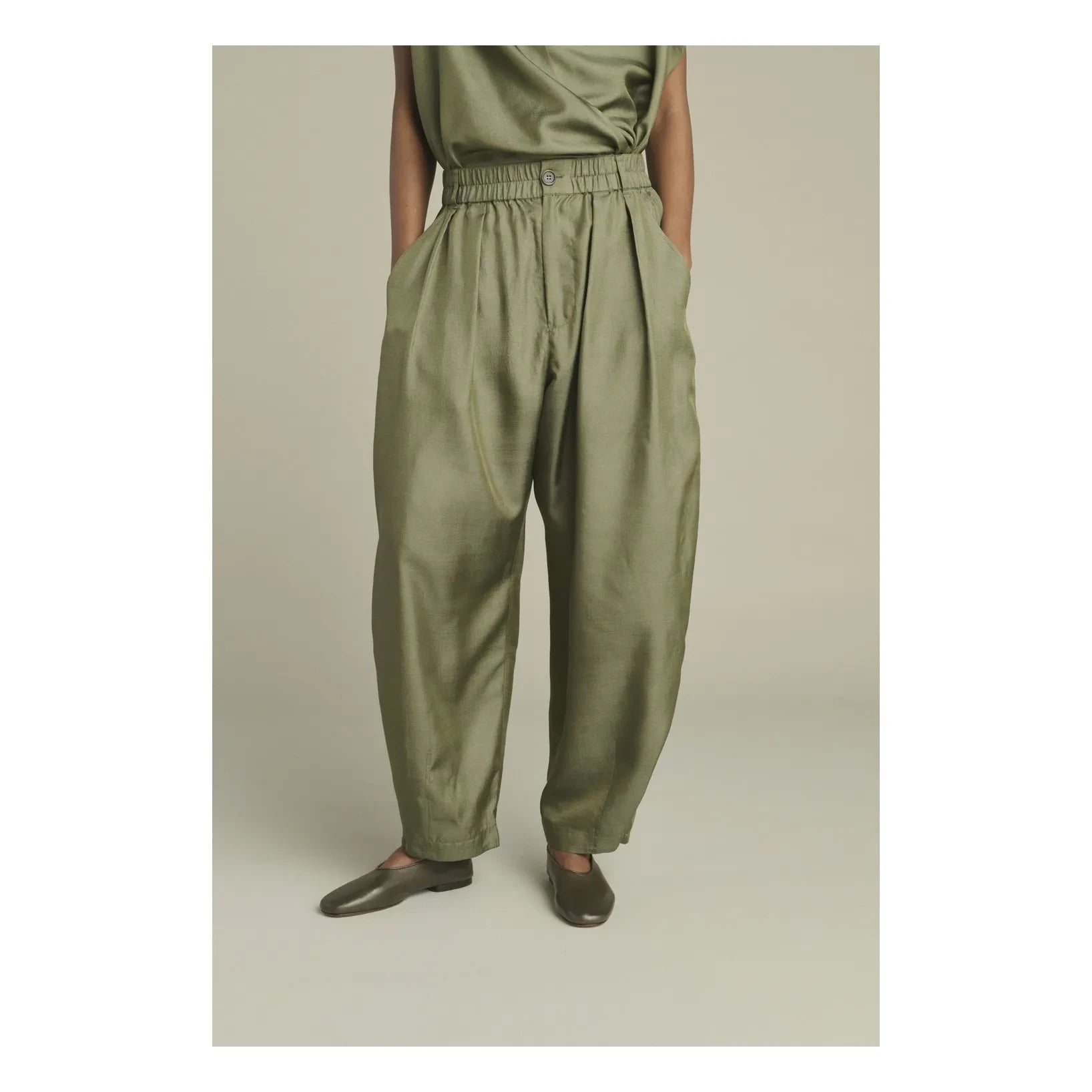 Soeur - Vernon İpek Pantolon | Verdigris
