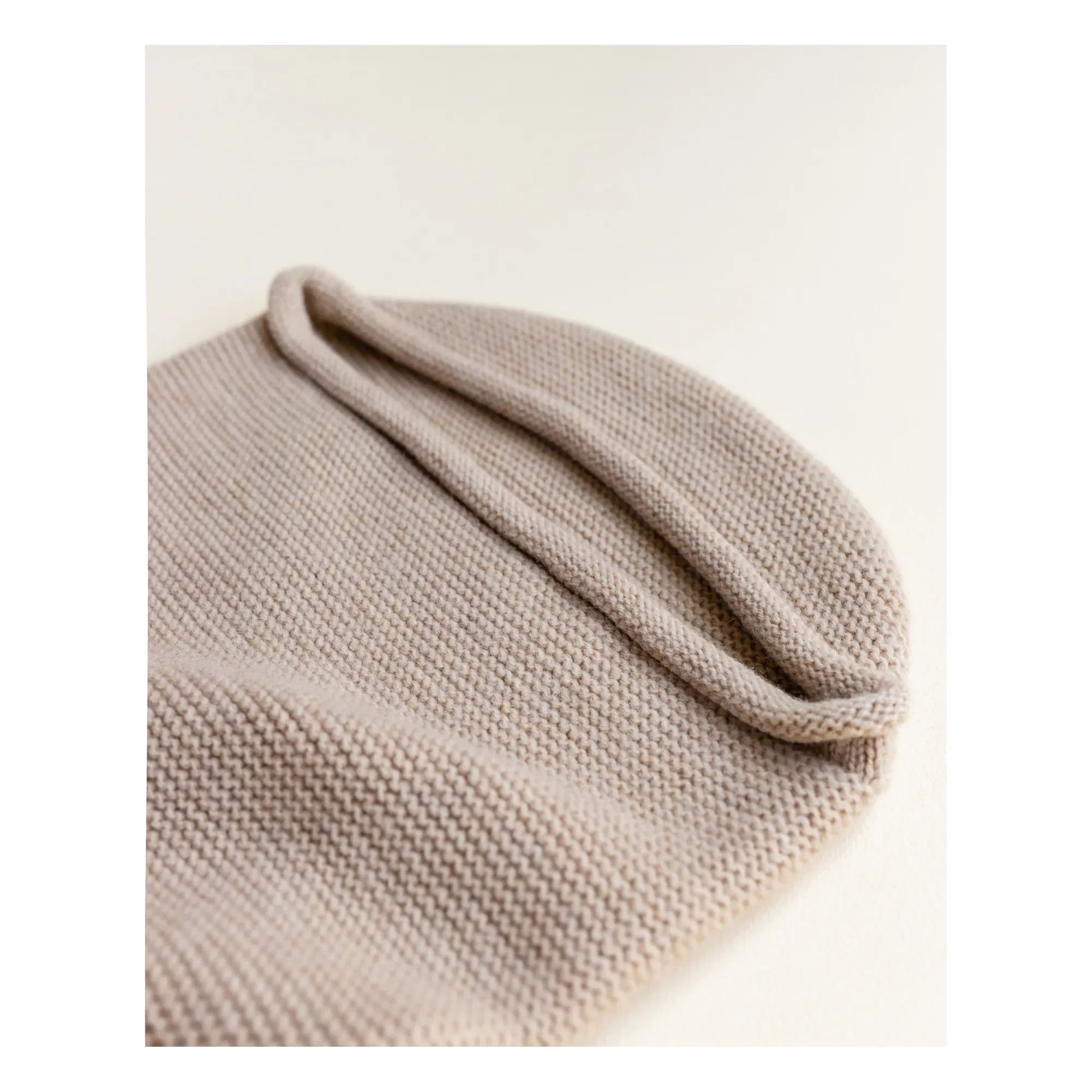 Hvid - Knotted Merino Wool Baby Sleeping Bag | Beige
