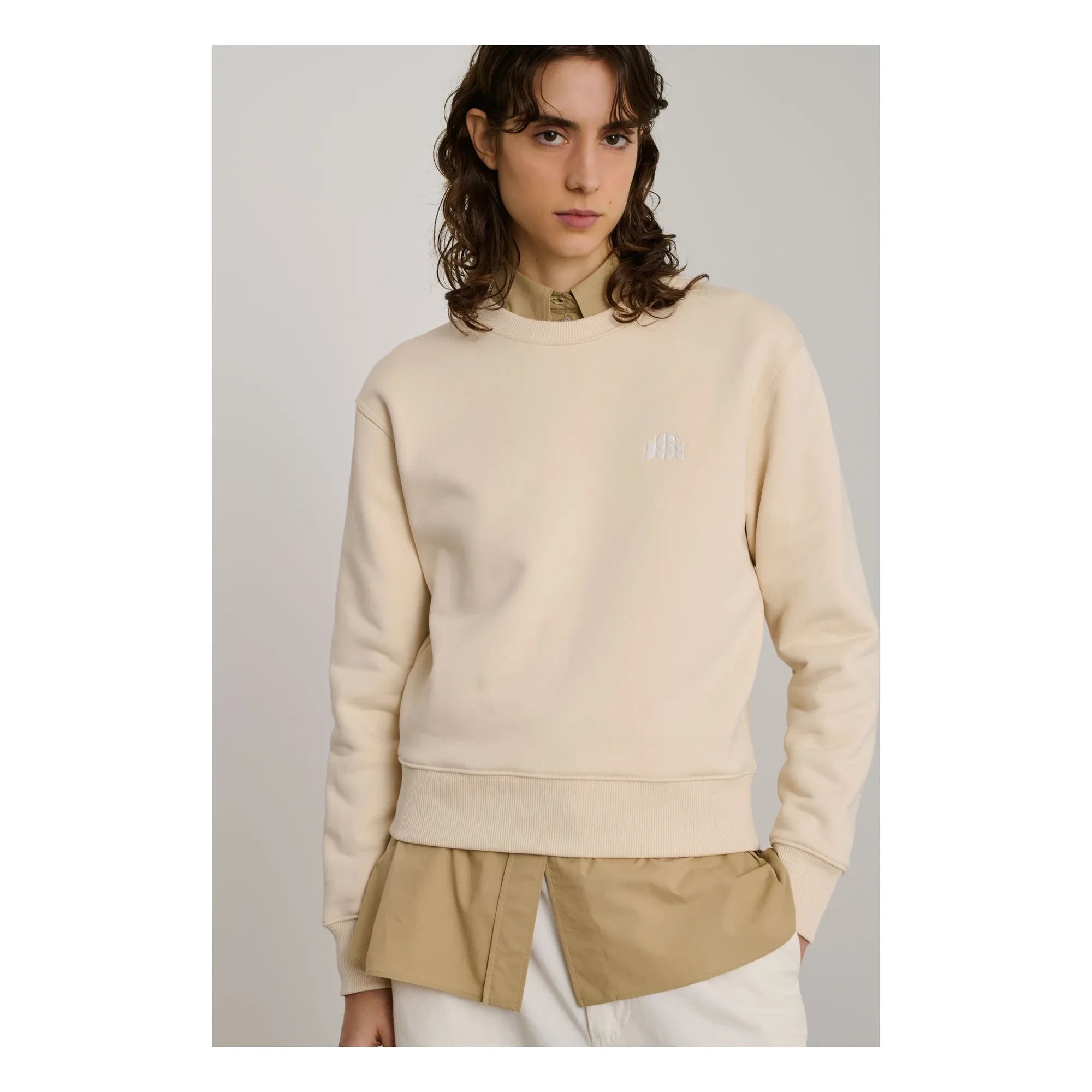 Soeur - Donatien organik pamuk sweatshirt | Krem