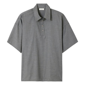 American Vintage - Çizgili atlet | Gri melanj