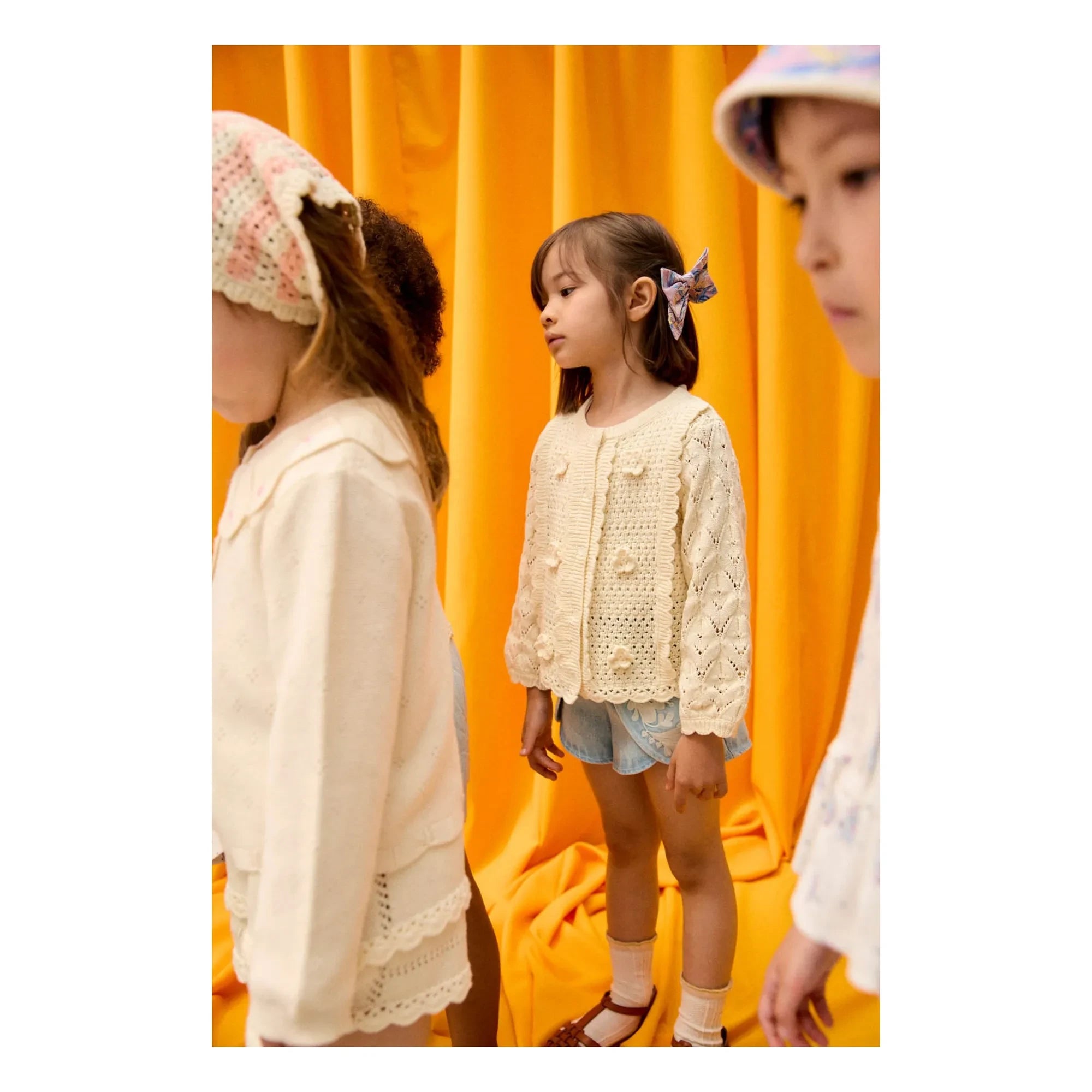 Louise Misha - Chai Ajour-Weste | Creme