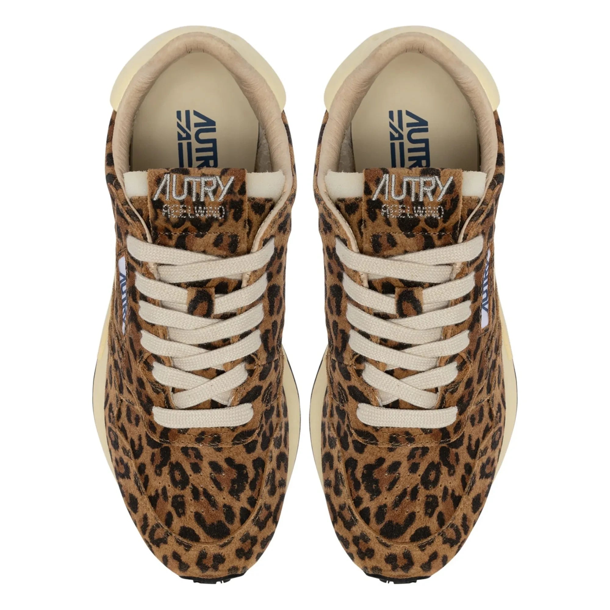 Autry - Reelwind Leopar Süet Sneakers | Kahverengi