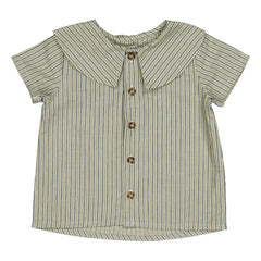 Loir - Lorette Striped Organic Cotton Shirt | Green