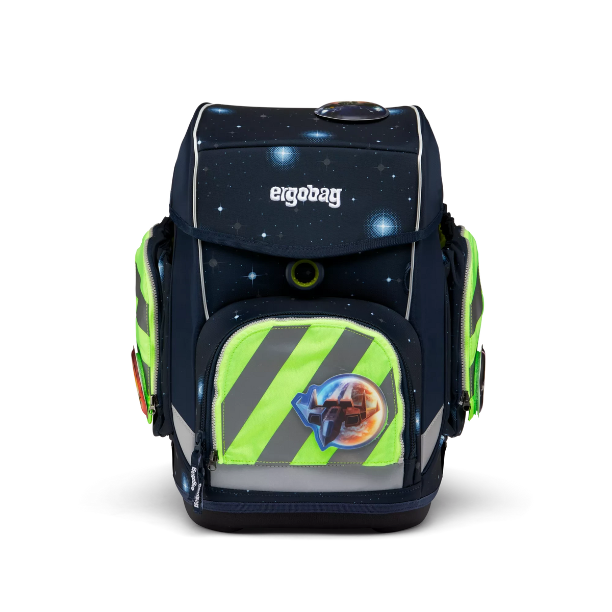 Ergobag - Zip-Set with reflective Stripes Green