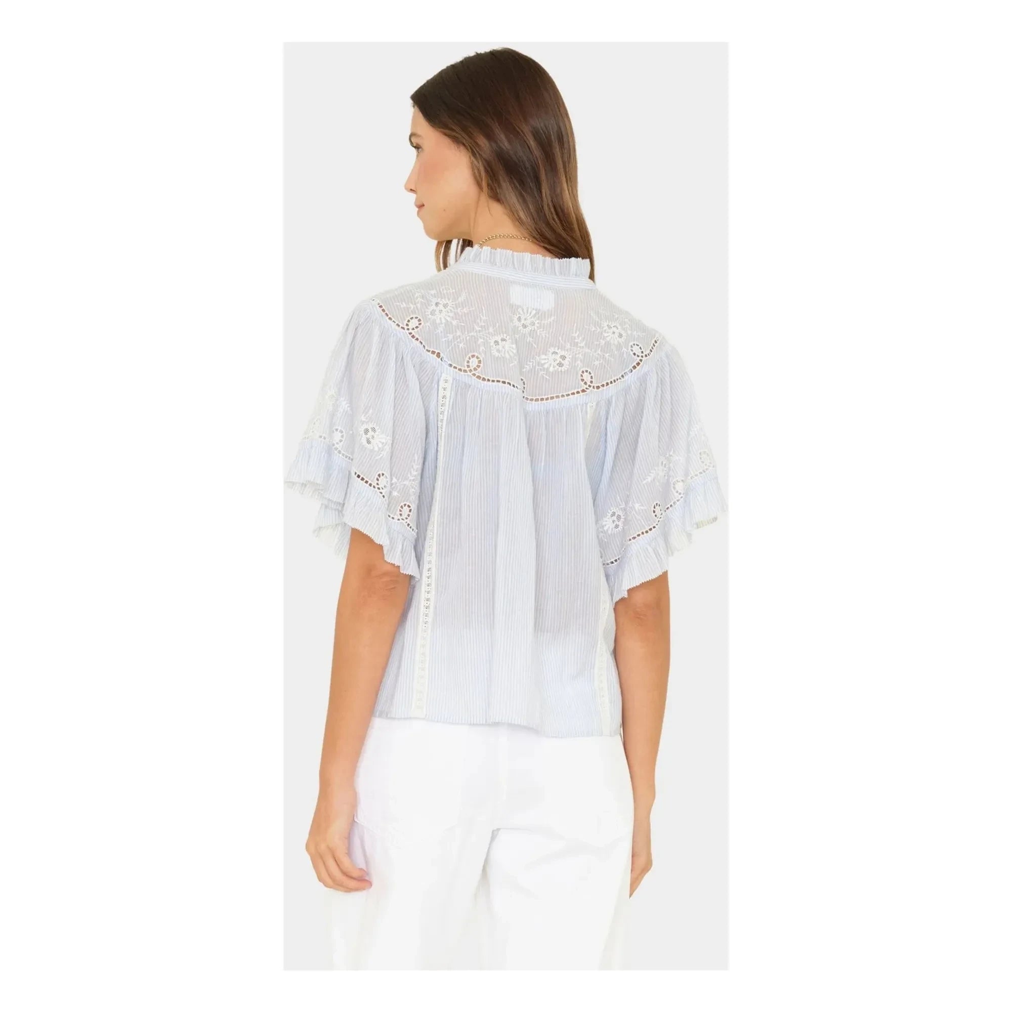 Xirena – Maé Baumwollbluse | Hellblau