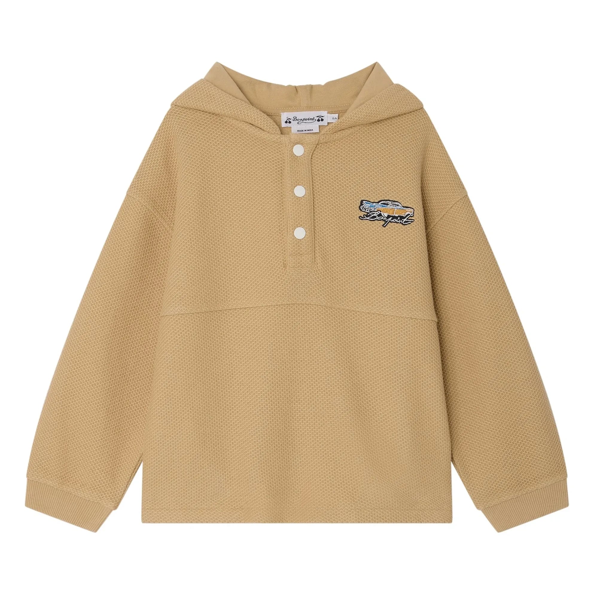 Bonpoint - Edan organik pamuklu kapüşonlu sweatshirt | Bej