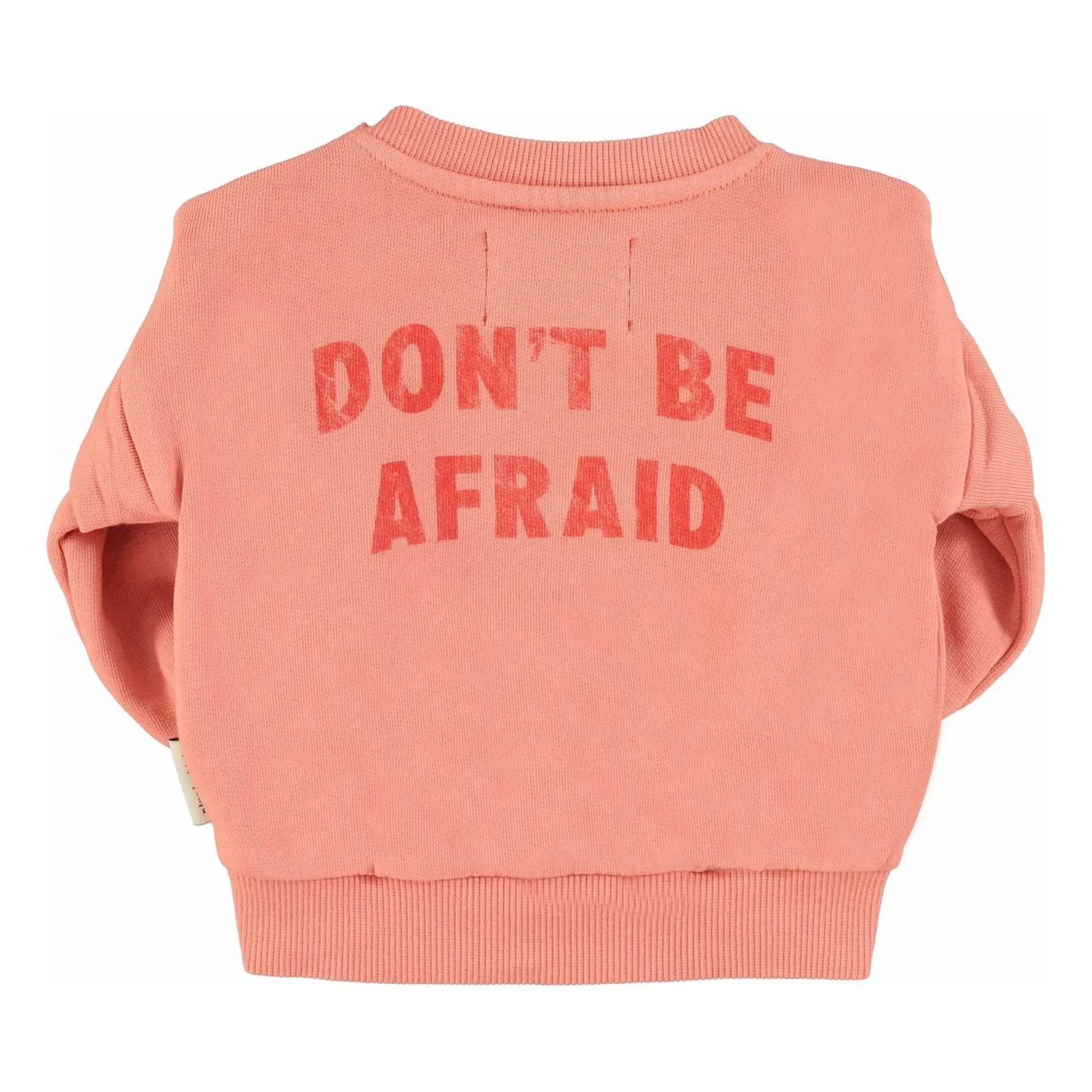 Piupiuchick - Hey Jude organik pamuklu volanlı sweatshirt | Mercan