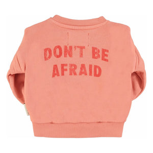 Piupiuchick - Hey Jude organik pamuklu volanlı sweatshirt | Mercan