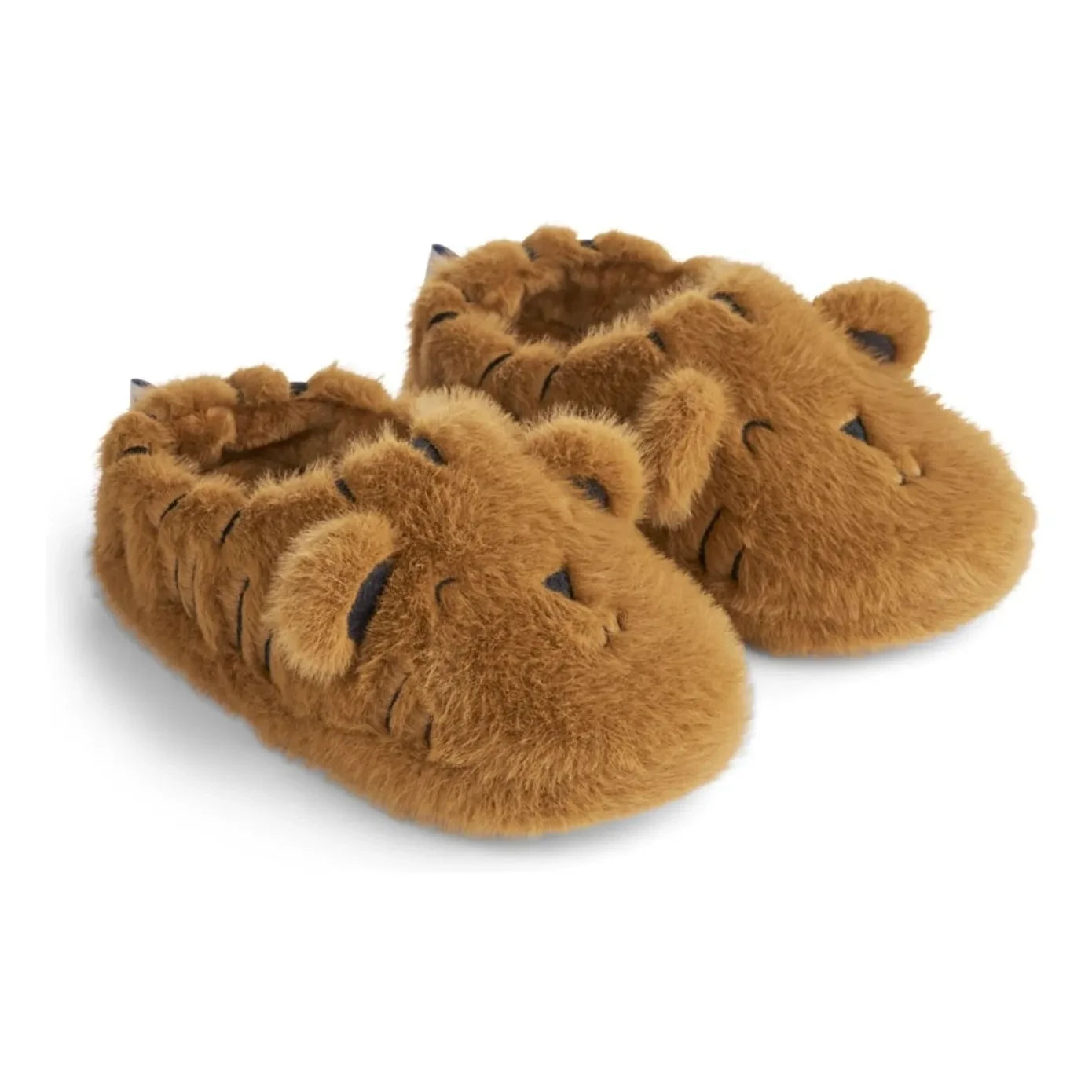 Liewood - Aviaja Tigres Pantuflas de fibra reciclada | Caramelo