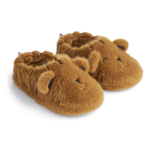 Liewood - Aviaja Tigres Pantuflas de fibra reciclada | Caramelo