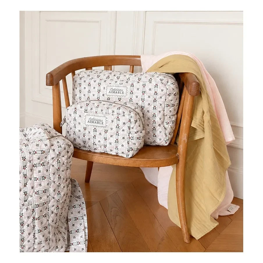 Editions Aimable - Léon Babypflege-Set | Dragée Rosa Mulltuch