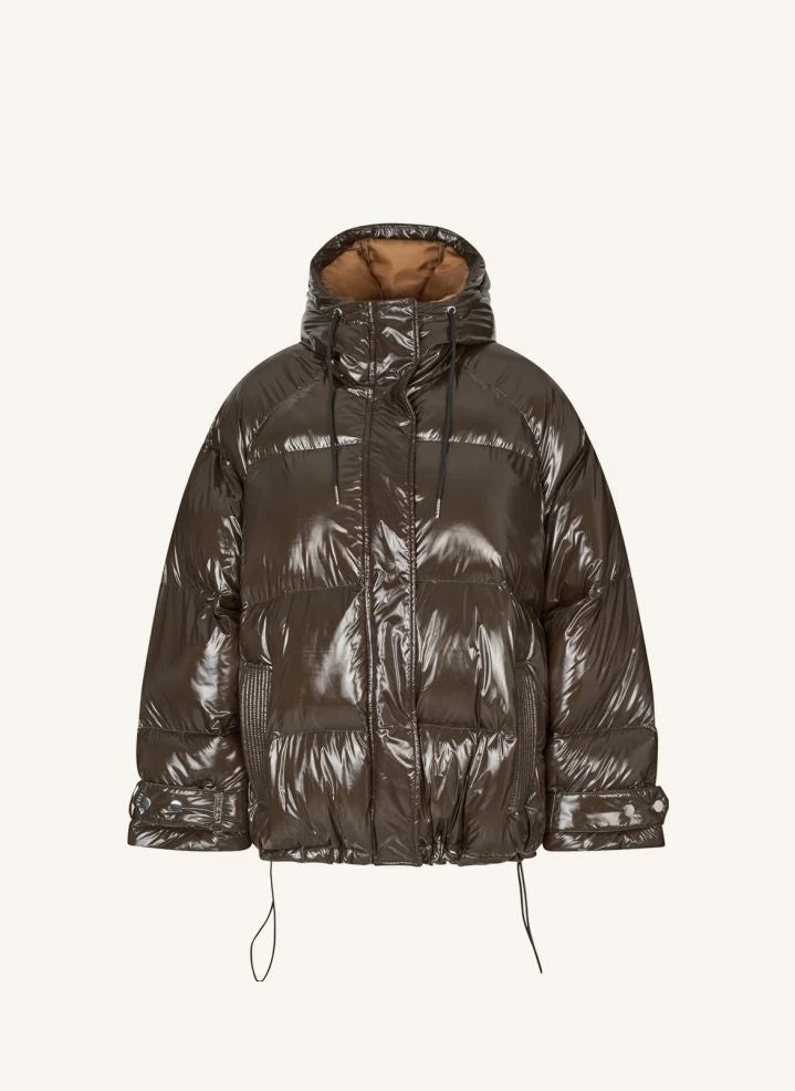 Lollys Laundry - Shelby Recycled Fiber-Filled Puffer Jacket | Brown