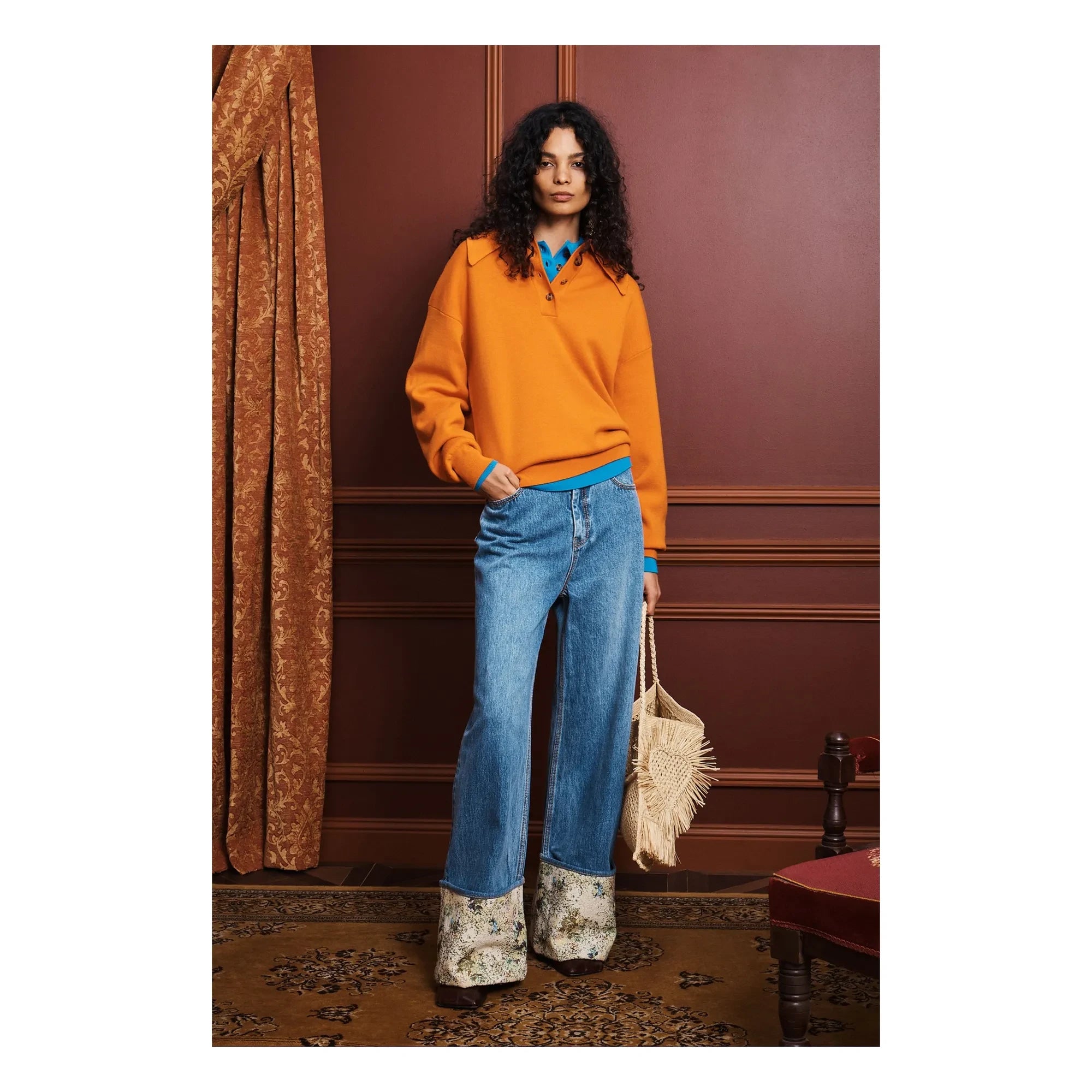Alémais - Polo Claudia Laine | Bordo