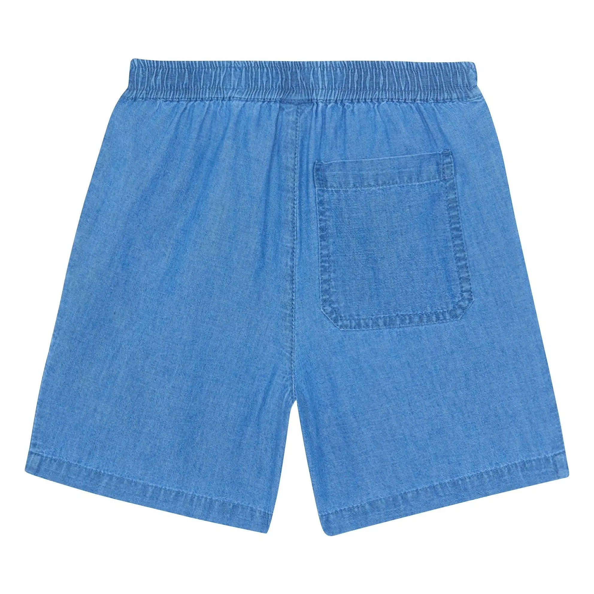 Bonton - Naples Chambray Şort | Denim mavi