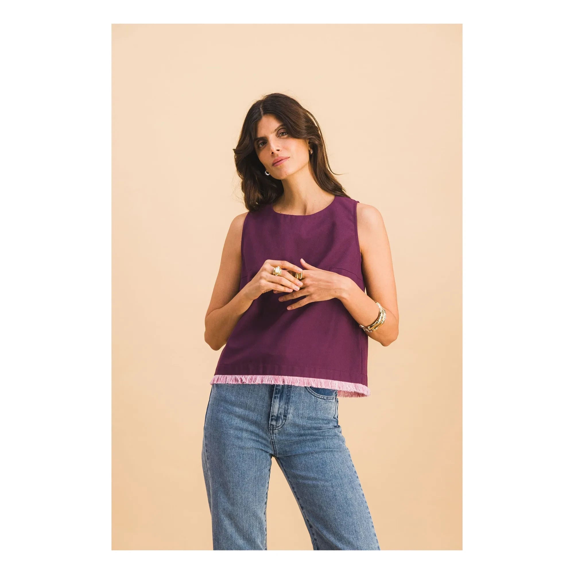 Elise Chalmin - Top Jacques Baumwolle | Magenta