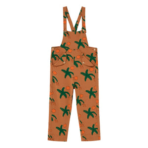 The Animals Observatory - Jersey-Latzhose mit Bananen- und Palmenprint | Karamel