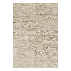 Layered - Alfombra de lana con flecos | Beige